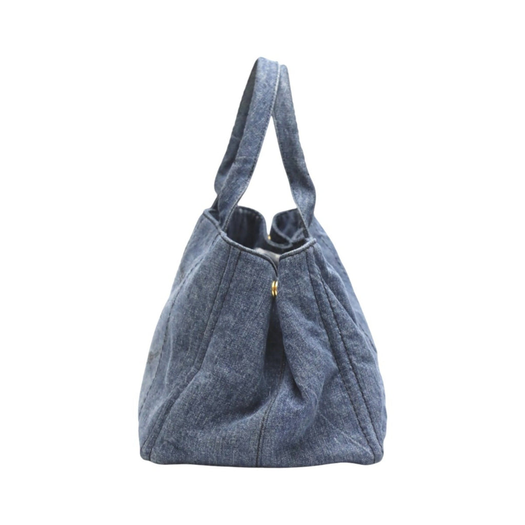 Prada Blue Denim Tote Bag