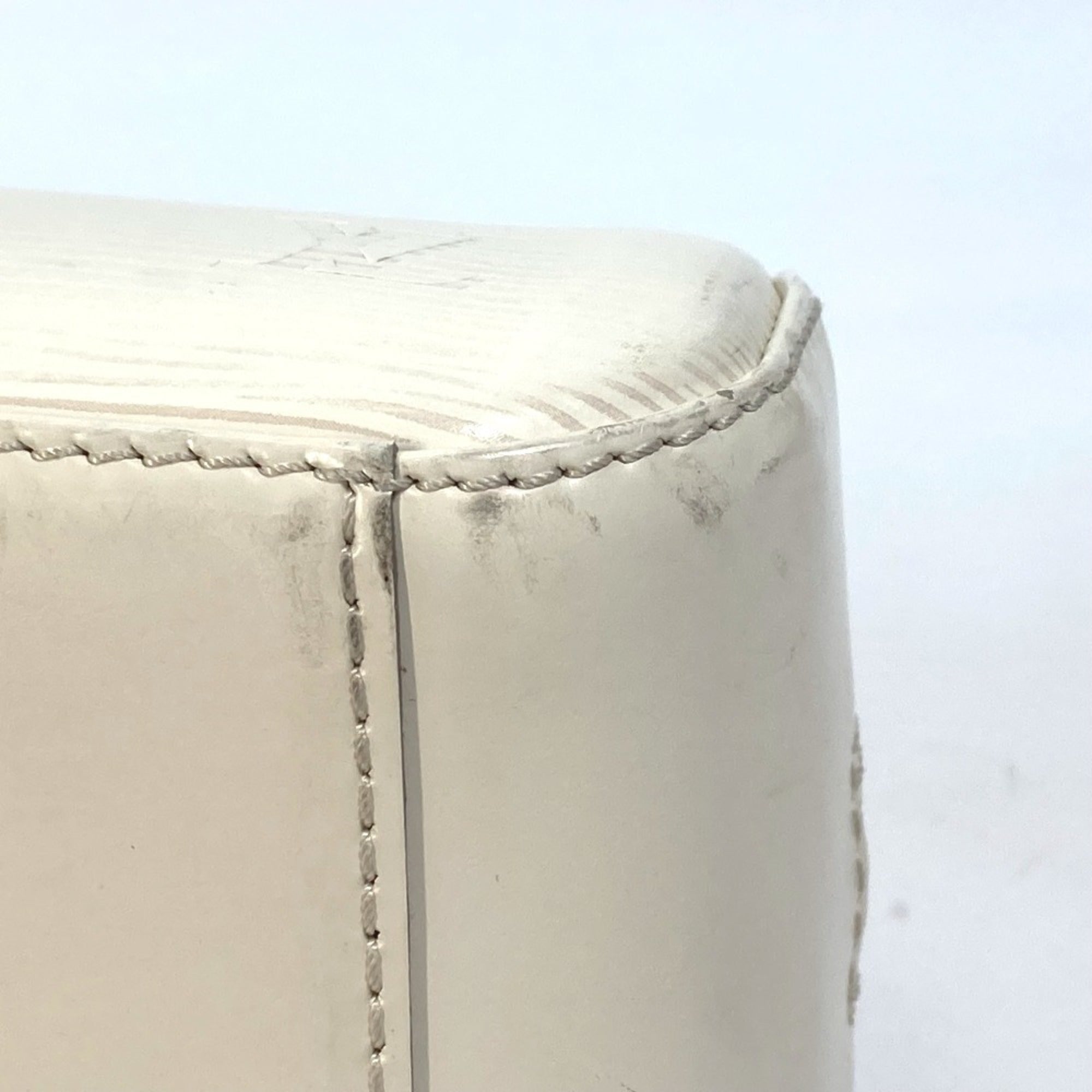 Louis Vuitton Epi Lv Off White White Epi Leather Boston Bag Handbag