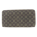 Louis Vuitton Brown Ebene Monogram Mini Lin Long Wallet