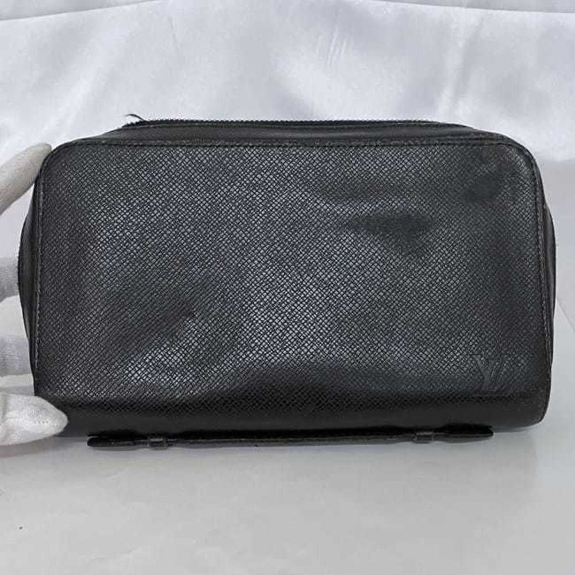 Louis Vuitton Ardoise Black Taiga Leather Long Wallet