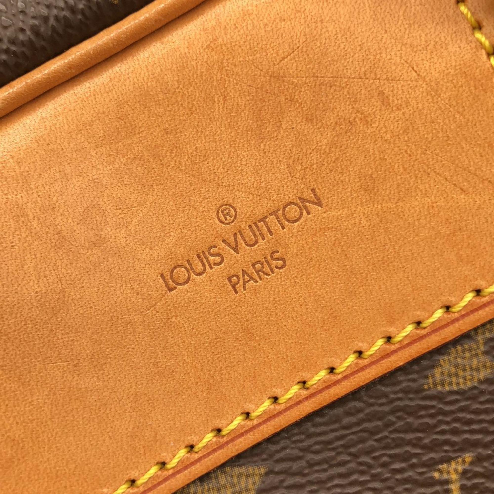 Louis Vuitton Marron Coated Canvas Handbag