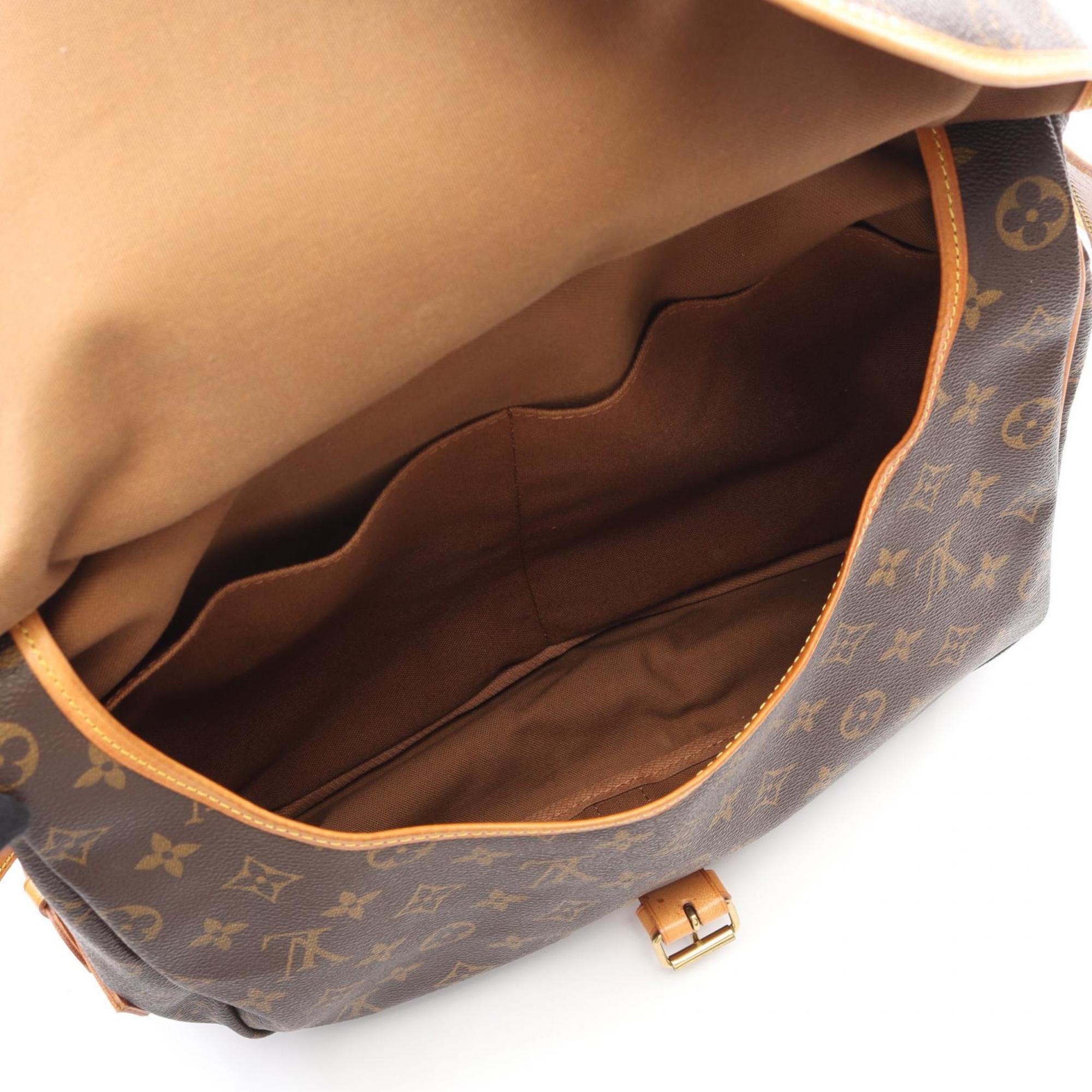Louis Vuitton Brown Pvc Leather Shoulder Bag