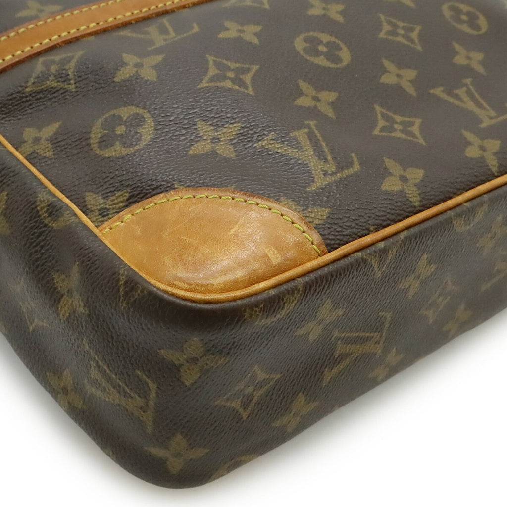 Louis Vuitton Black Brown Monogram Monogram Shoulder Bag