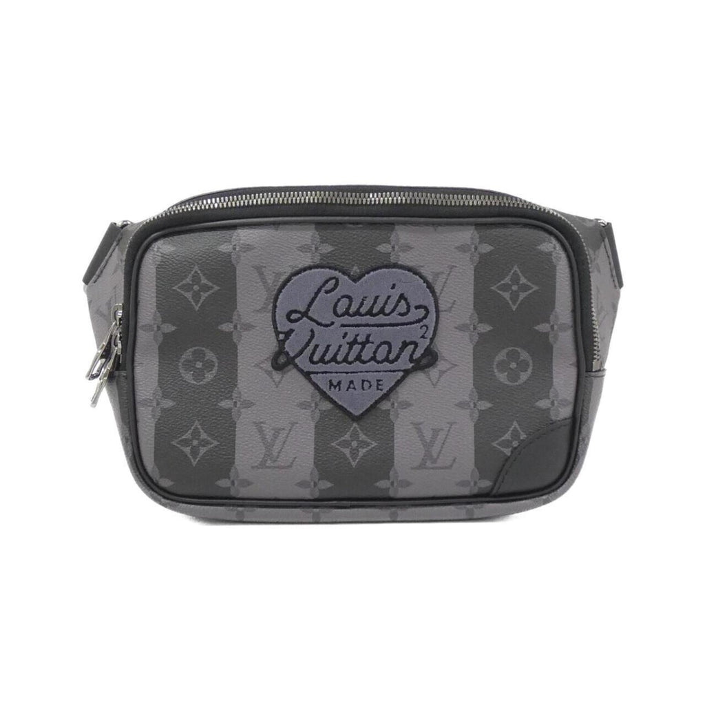 Louis Vuitton Black Coated Canvas Shoulder Bag