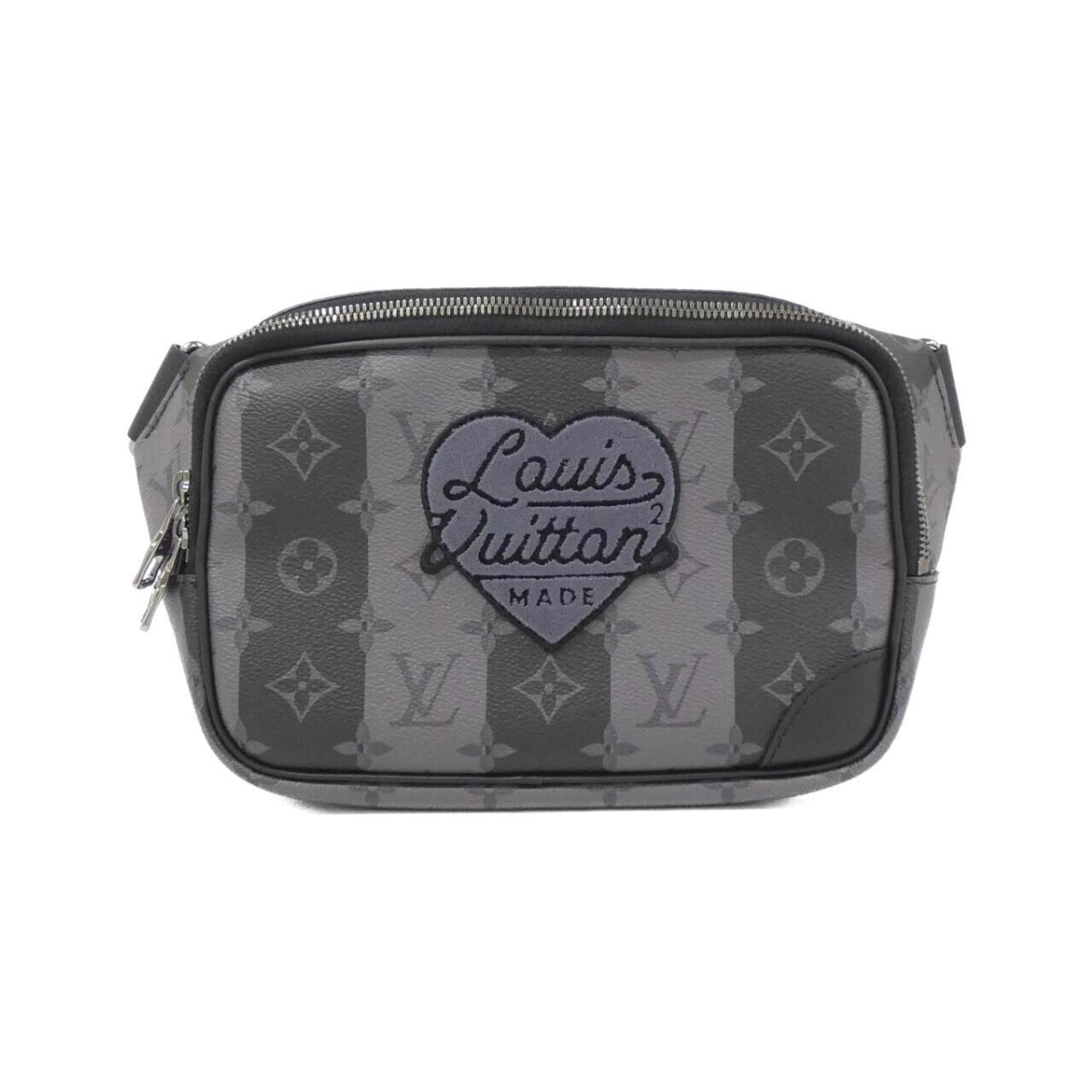 Louis Vuitton Black Coated Canvas Shoulder Bag