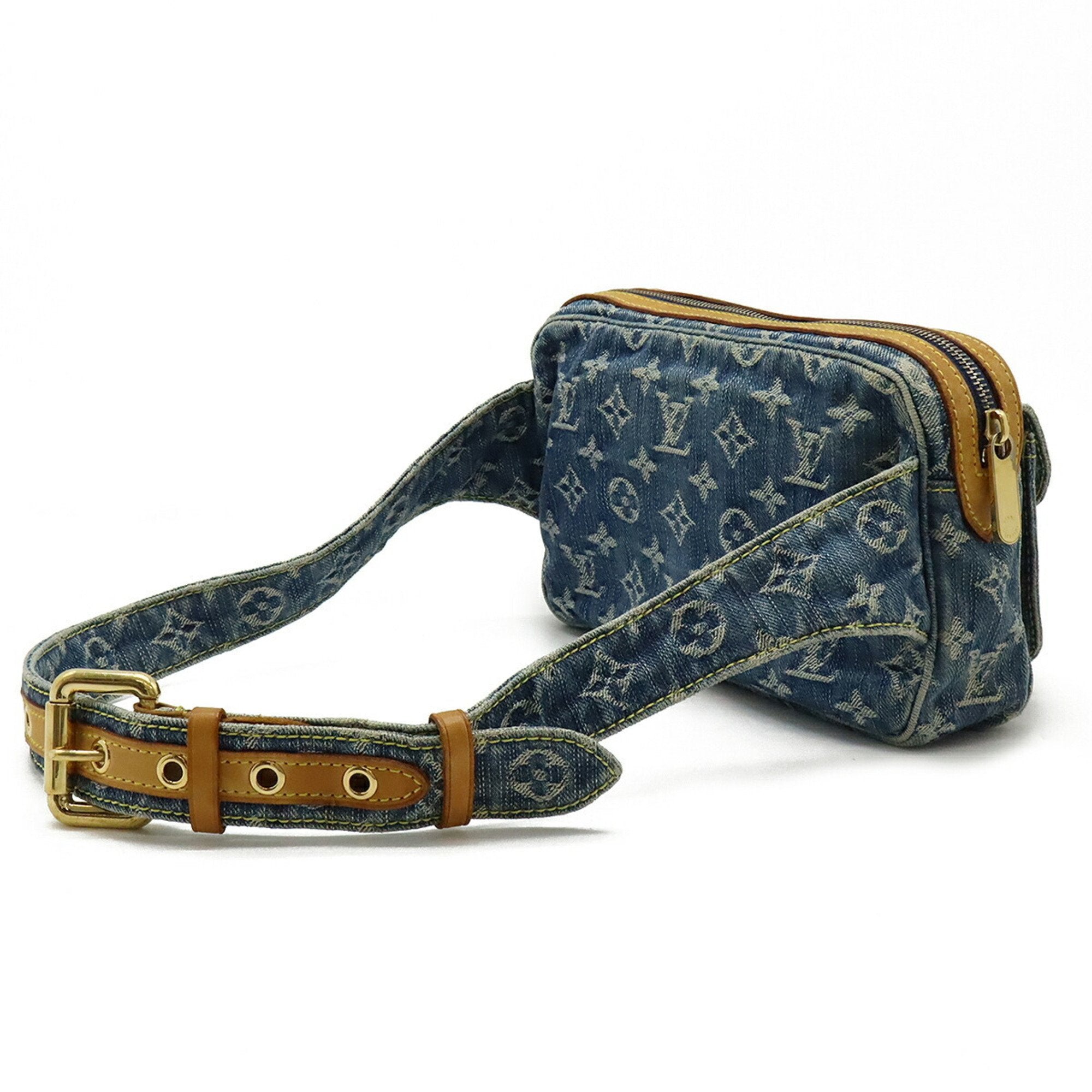 Louis Vuitton Blue Monogram Denim Fanny Pack Sling Bag
