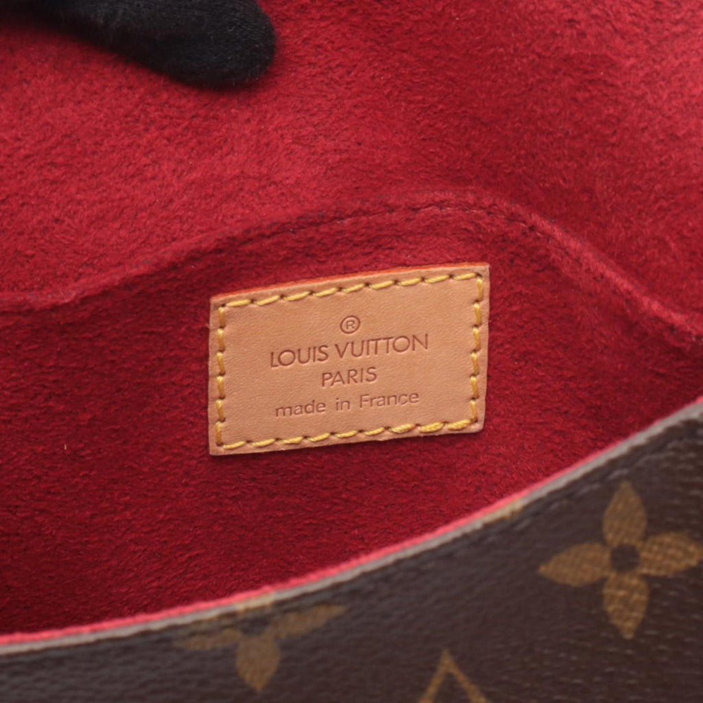 Louis Vuitton Brown Coated Canvas Leather Handbag Shoulder Bag