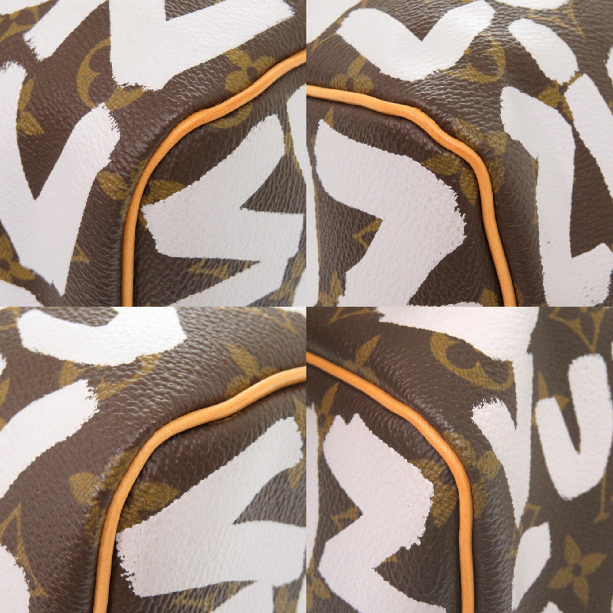 Louis Vuitton Monogram Graffiti Brown Monogram White Monogram Graffiti Monogram Boston Bag