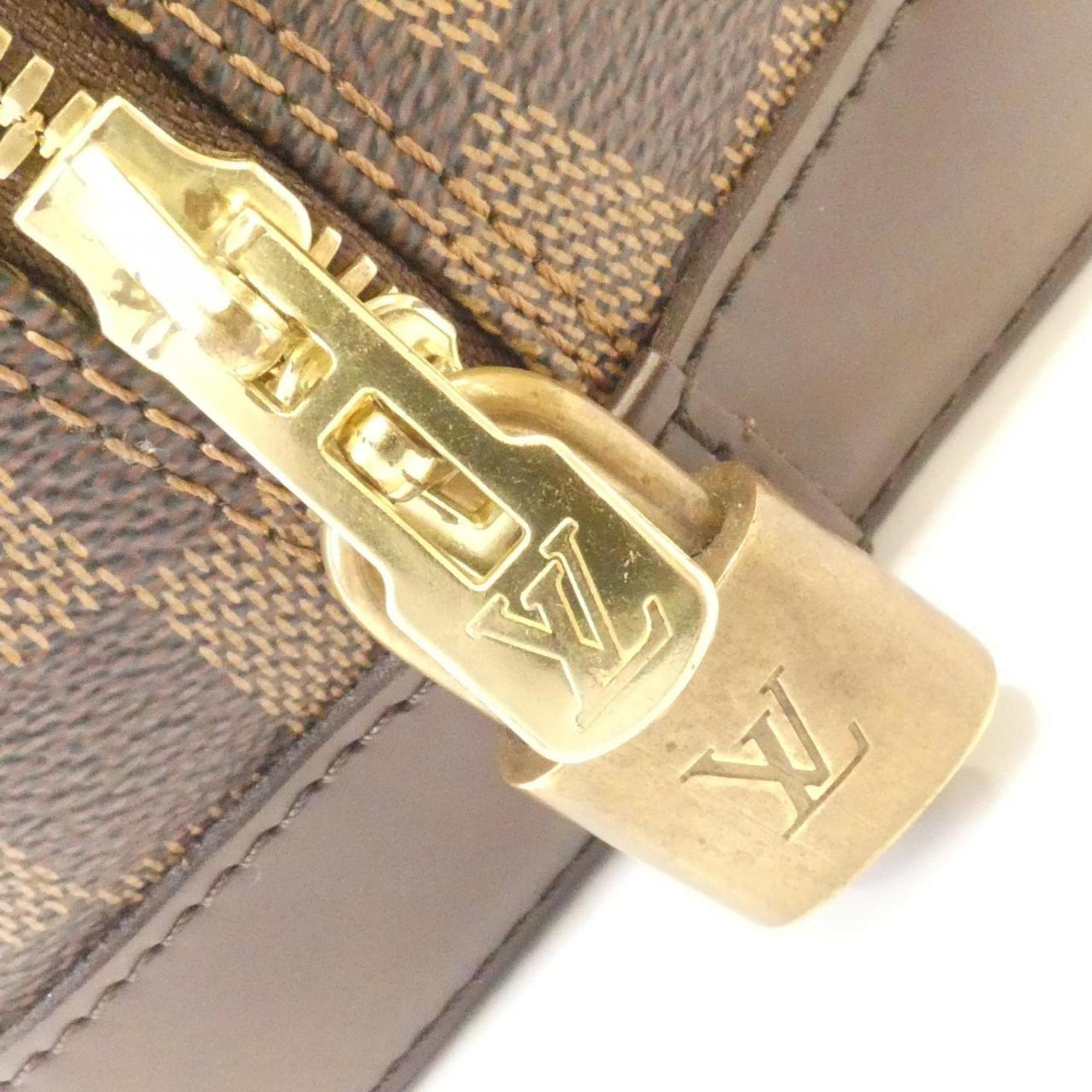 Louis Vuitton Brown Coated Canvas Handbag