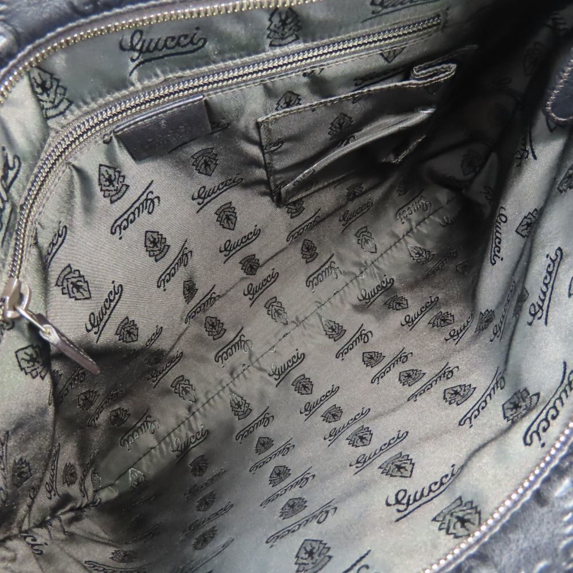 Gucci Black Leather Shoulder Bag (Pre-Owned)