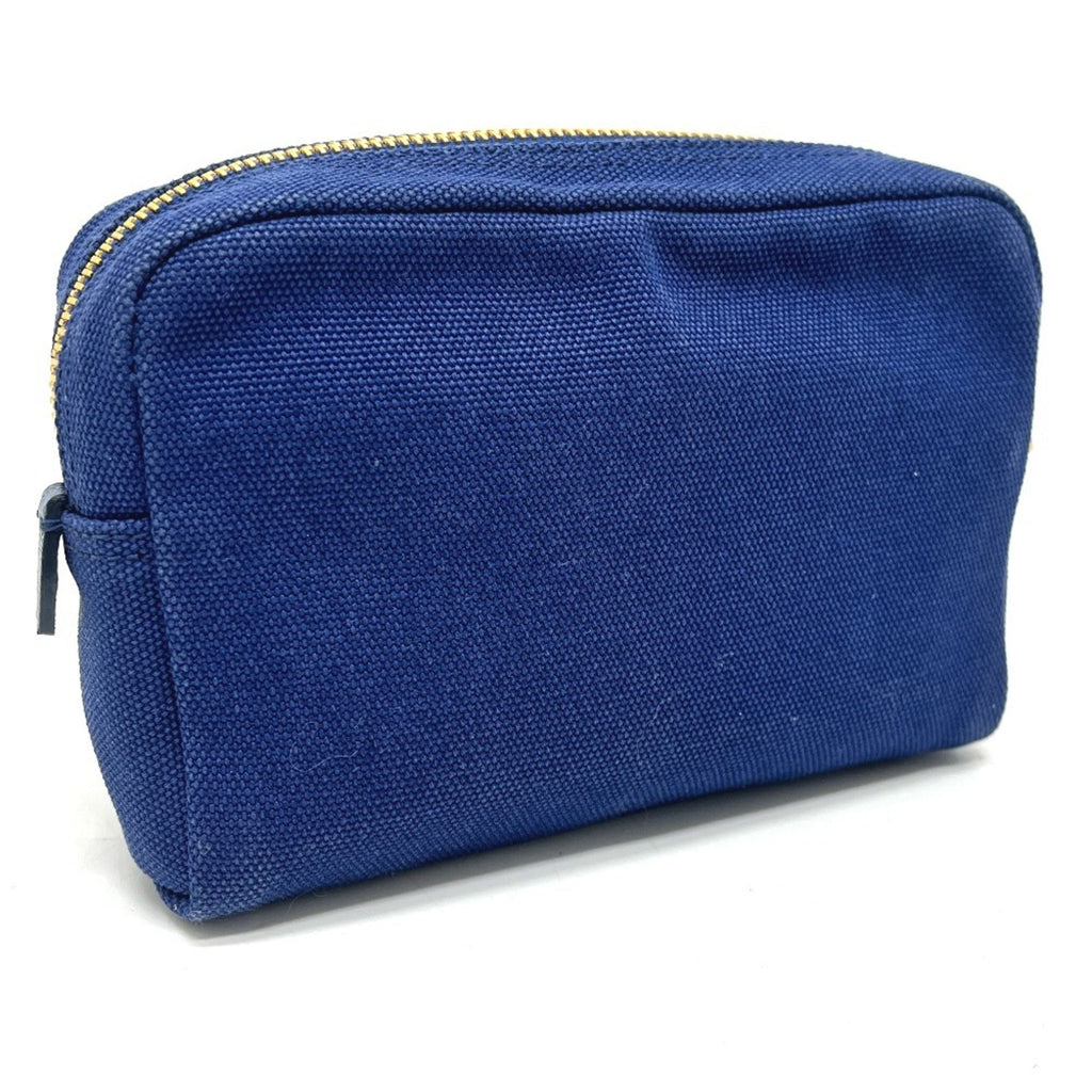 Prada Blue Canvas Pouch