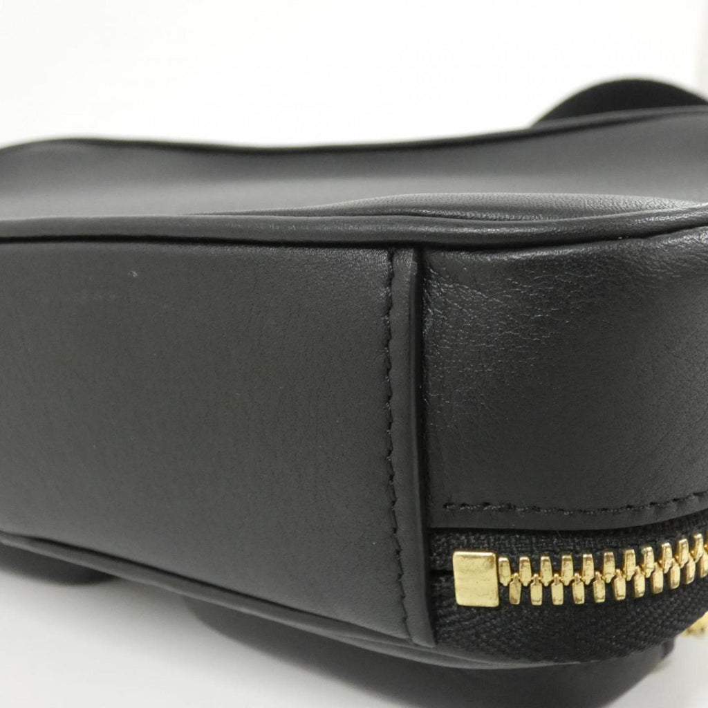 Louis Vuitton Black Leather Shoulder Bag