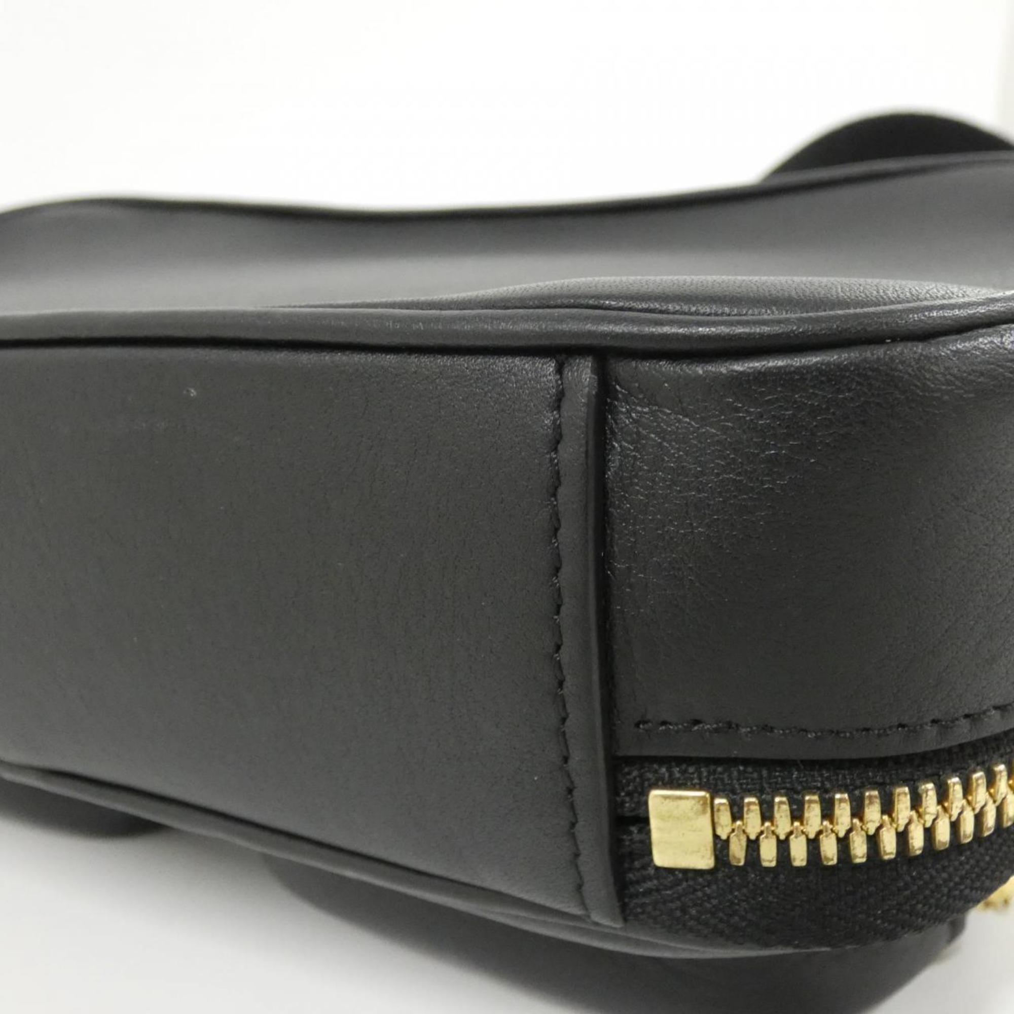 Louis Vuitton Black Leather Shoulder Bag