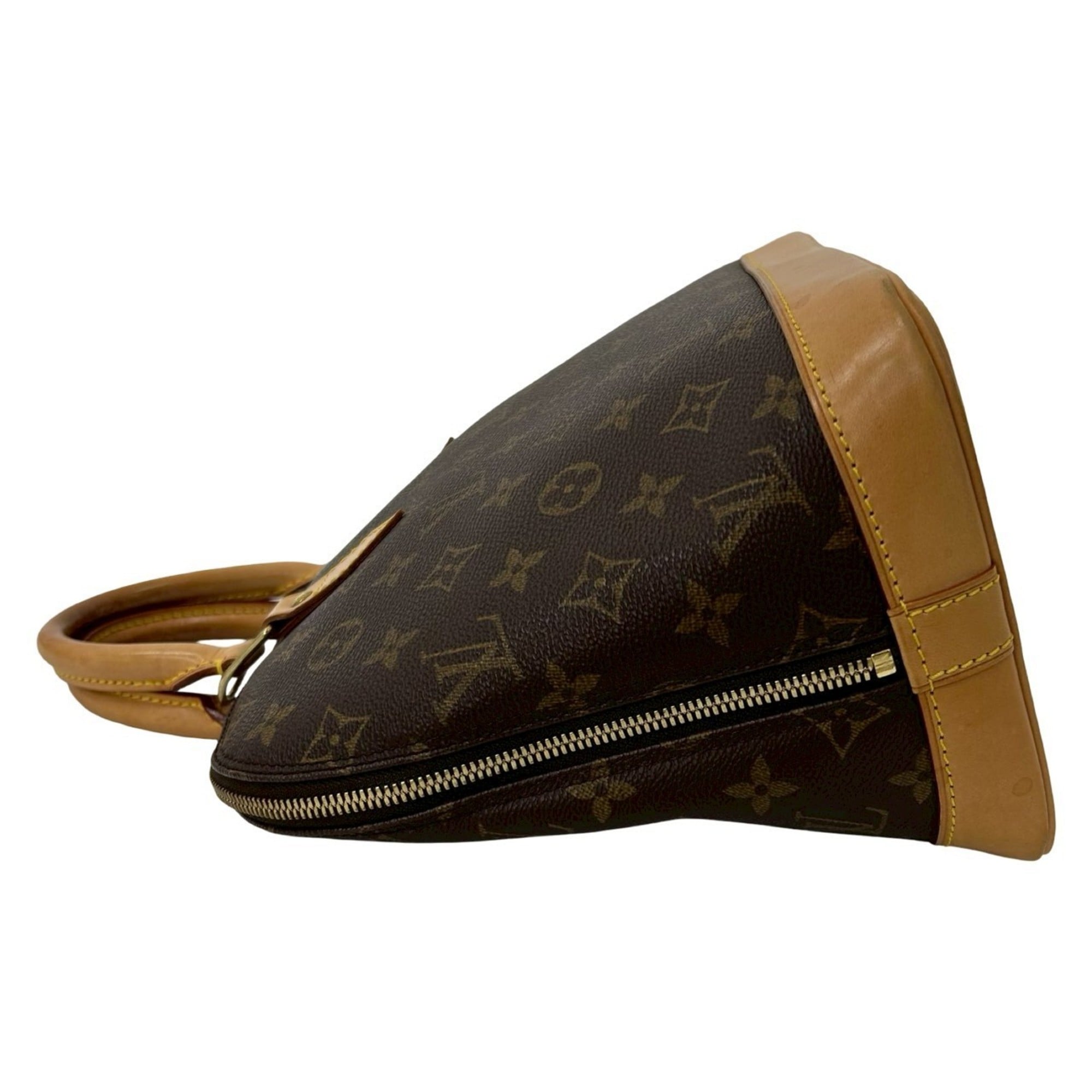 Louis Vuitton Brown Leather Pvc Boston Bag Handbag