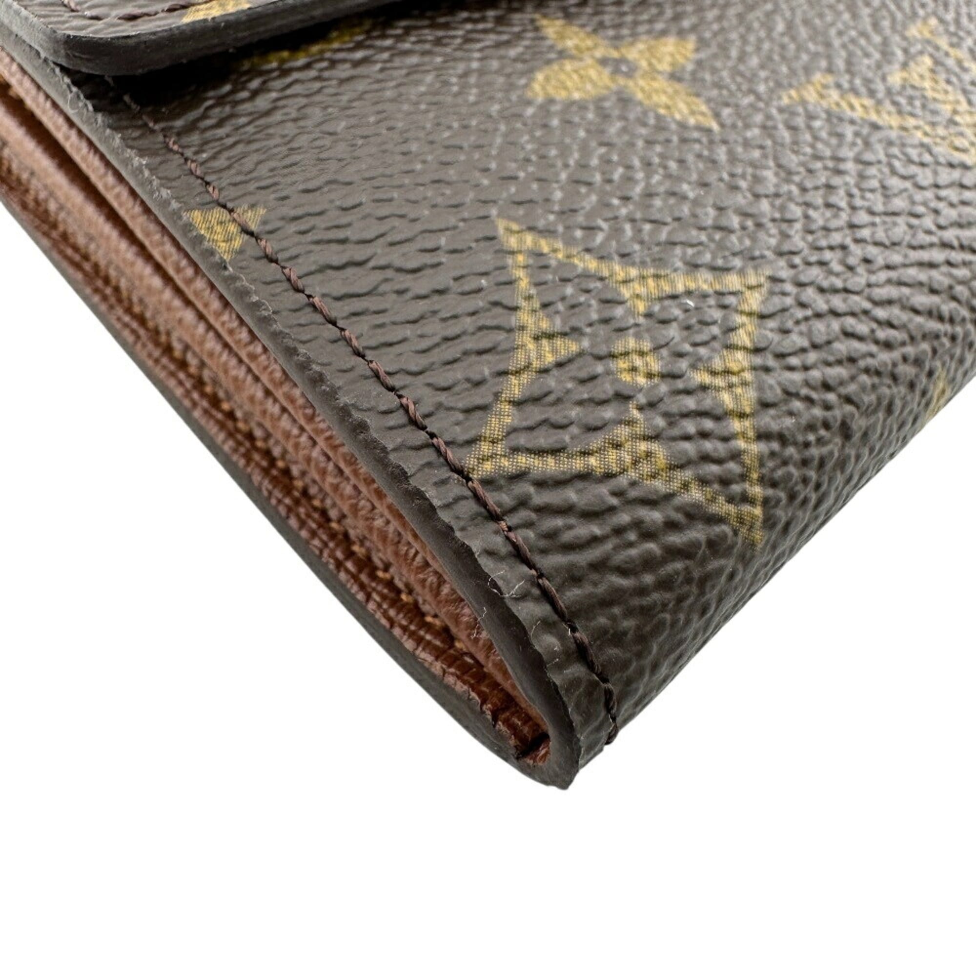 Louis Vuitton Monogram Brown Leather Long Wallet