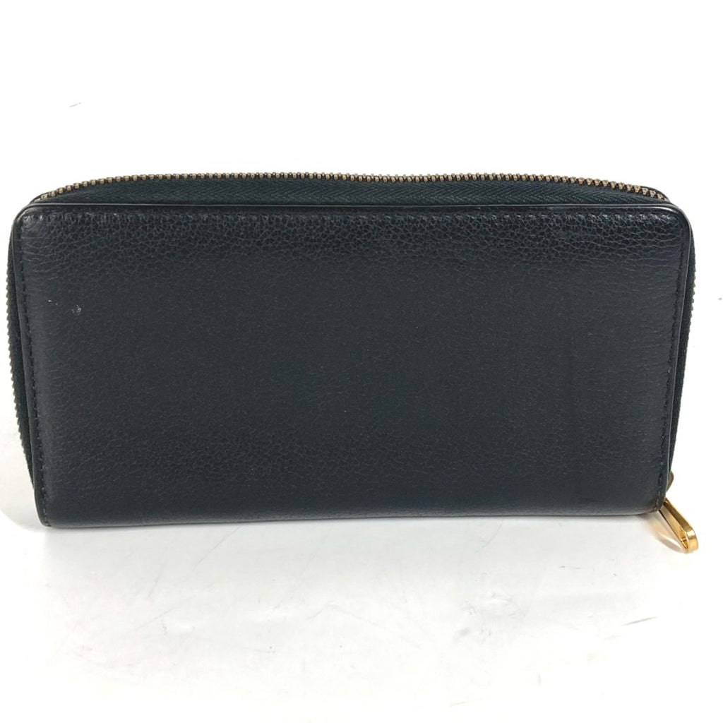 Gucci Black Leather Long Wallet (Bi-Fold) (Pre-Owned)