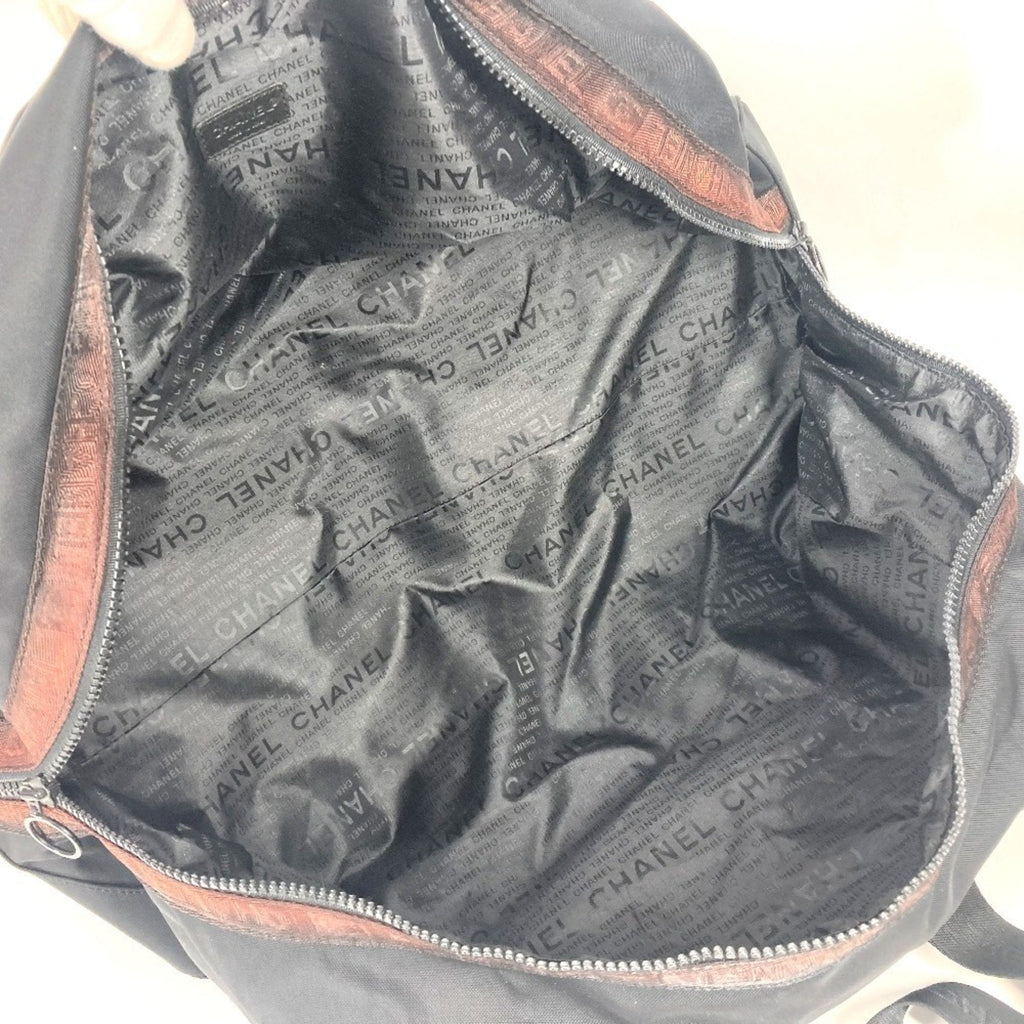 Chanel Black Nylon Boston Bag Shoulder Bag