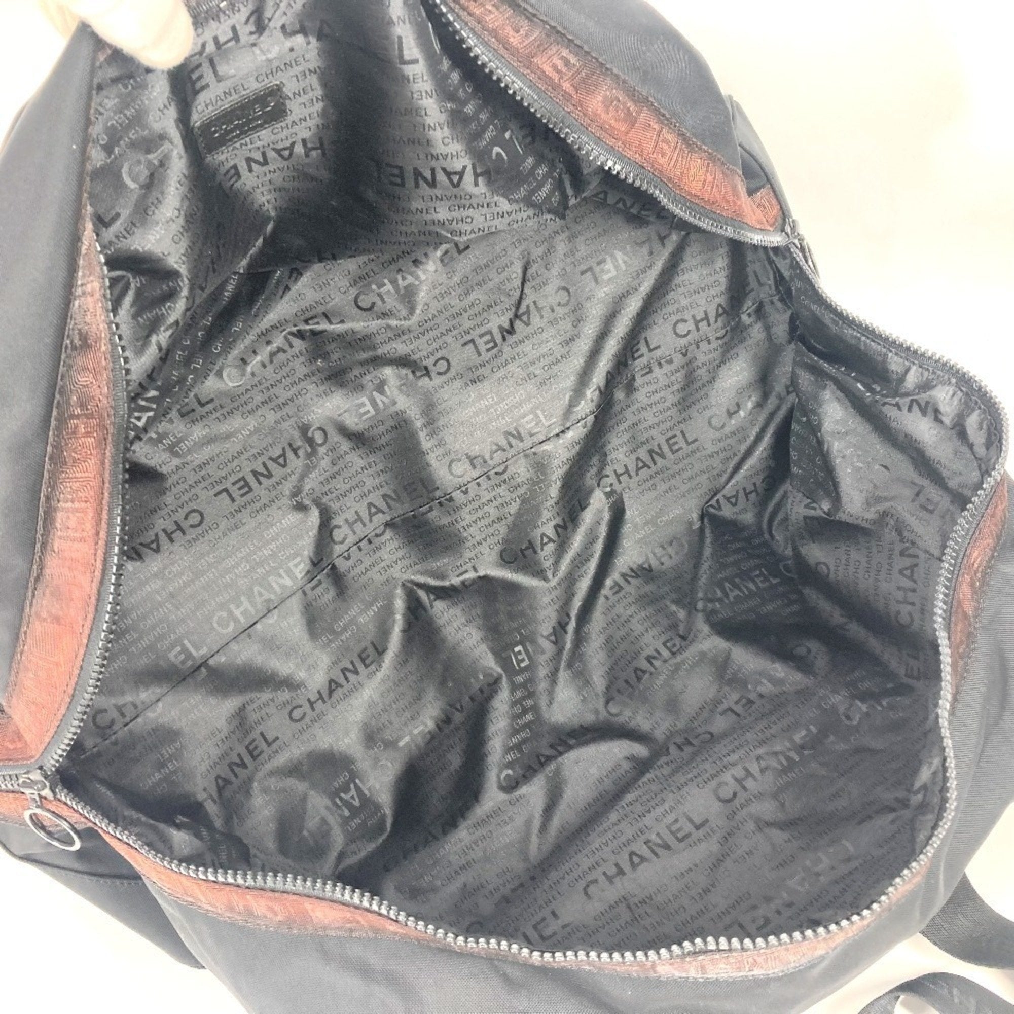 Chanel Black Nylon Boston Bag Shoulder Bag