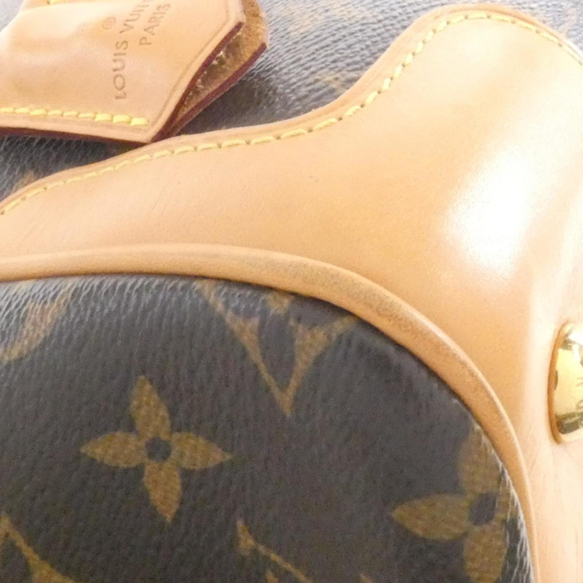 Louis Vuitton Marron Coated Canvas Handbag