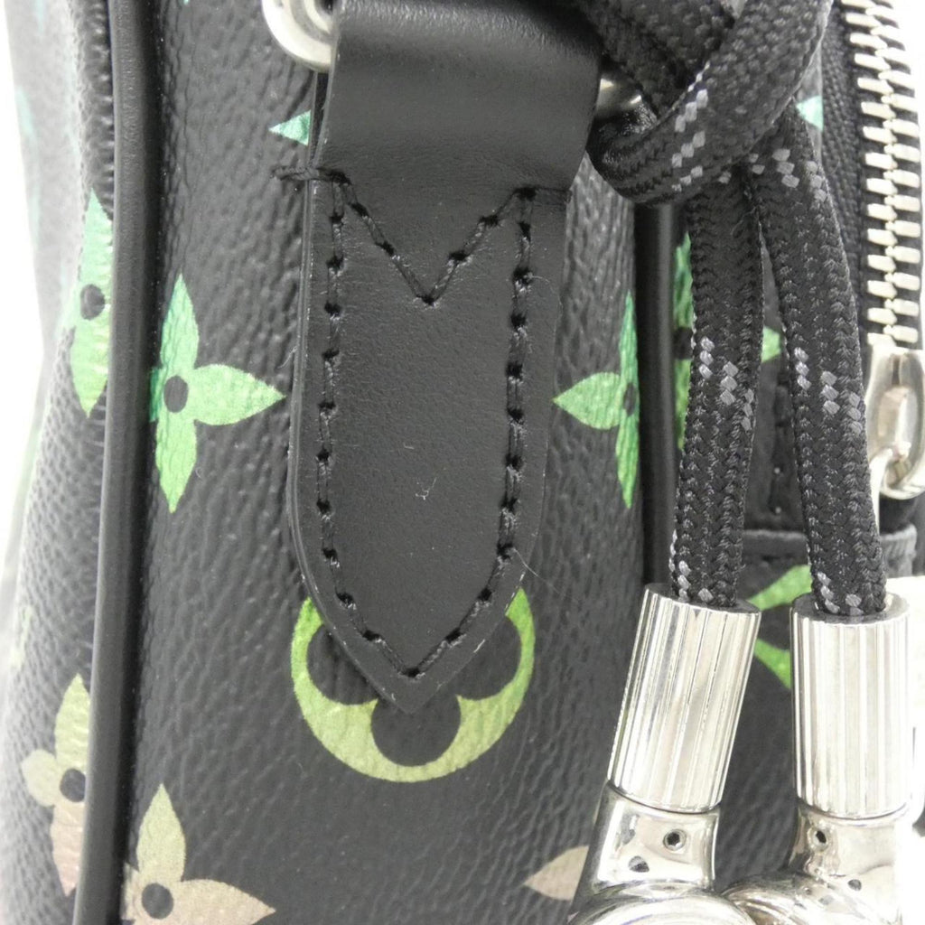 Louis Vuitton Black Coated Canvas Shoulder Bag