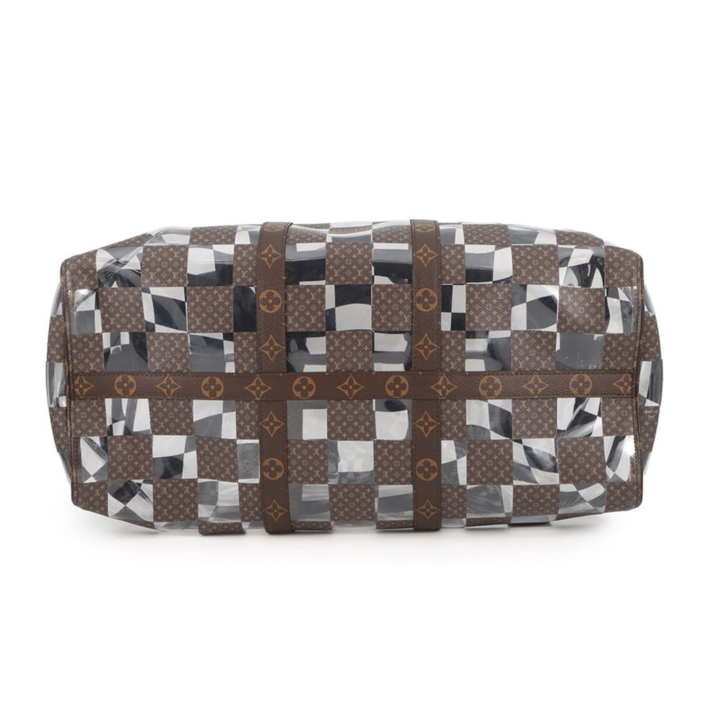 Louis Vuitton Brown Clear Pvc Boston Bag