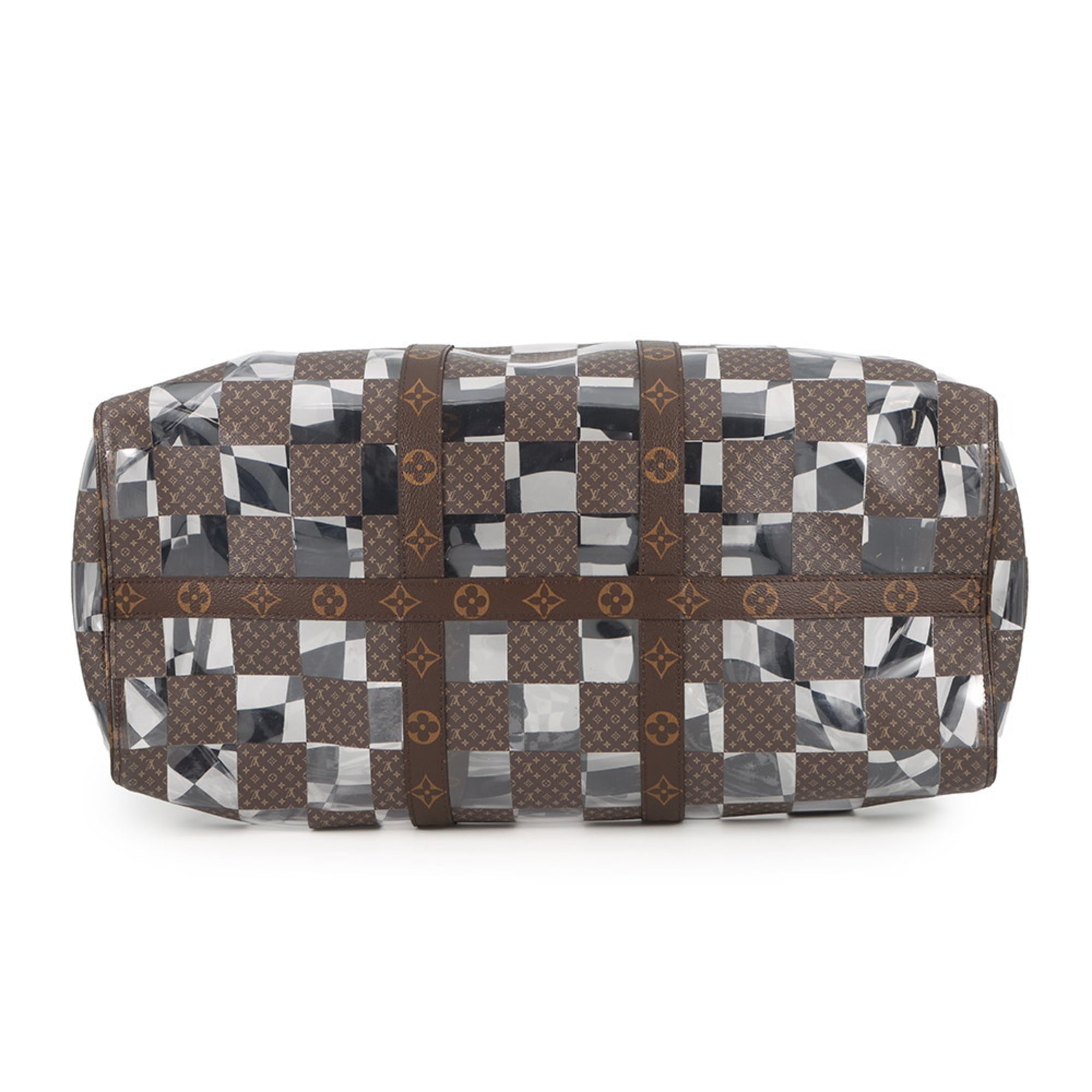 Louis Vuitton Brown Clear Pvc Boston Bag