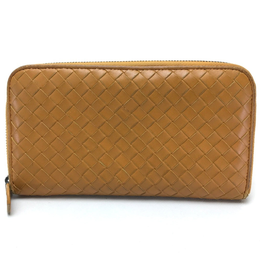 Bottega Veneta Orange Leather Long Wallet (Bi-Fold)