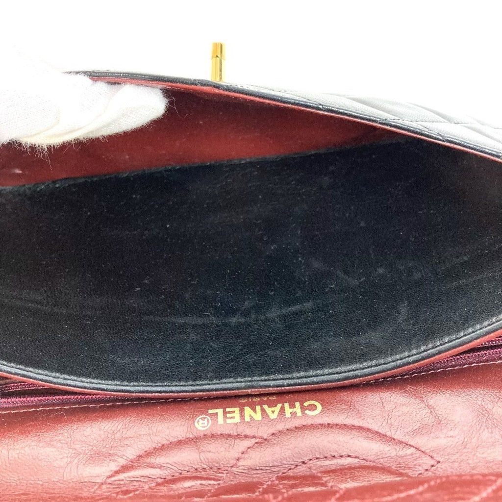 Chanel Black Leather Shoulder Bag