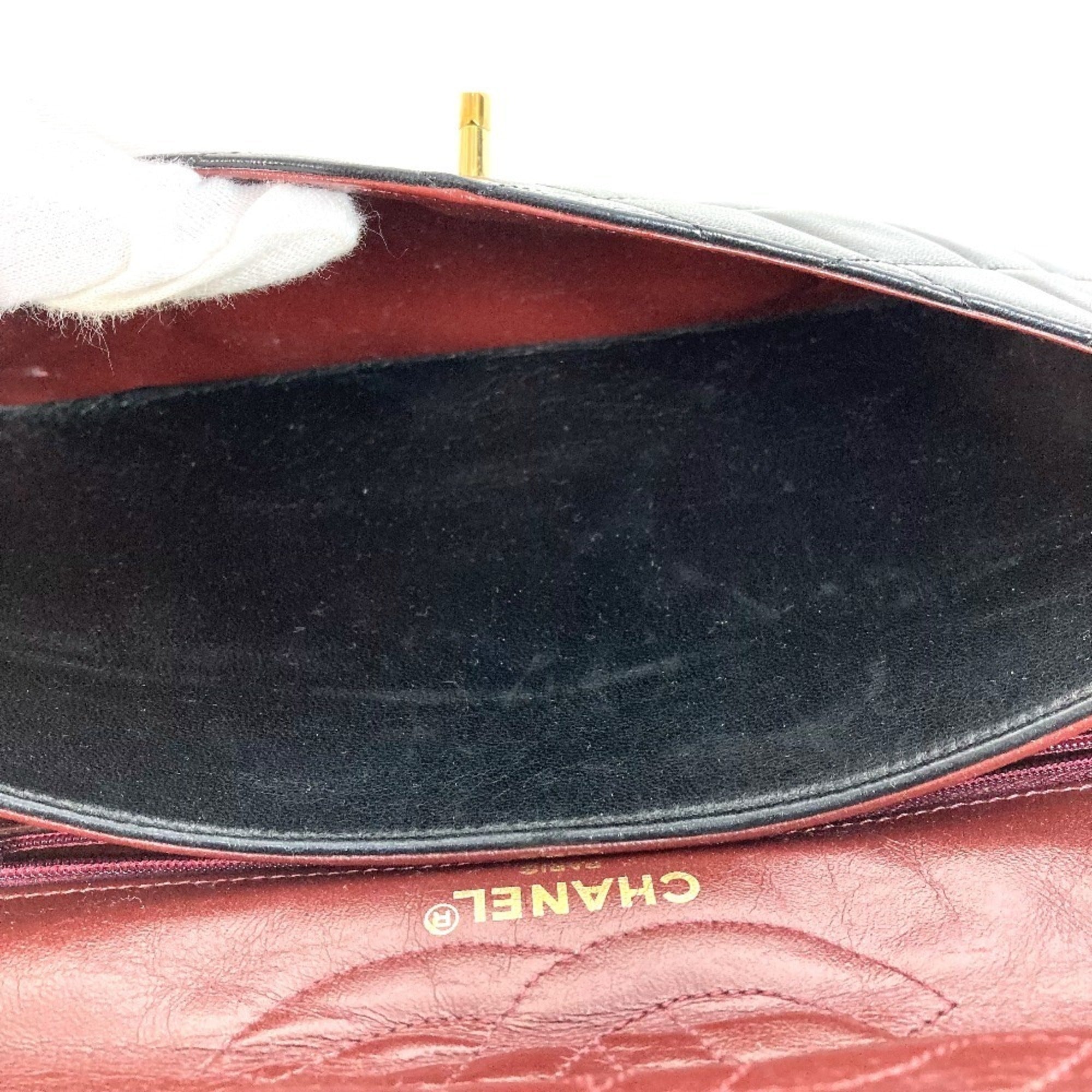 Chanel Black Leather Shoulder Bag