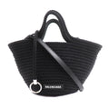 Balenciaga Black Nylon Leather Shoulder