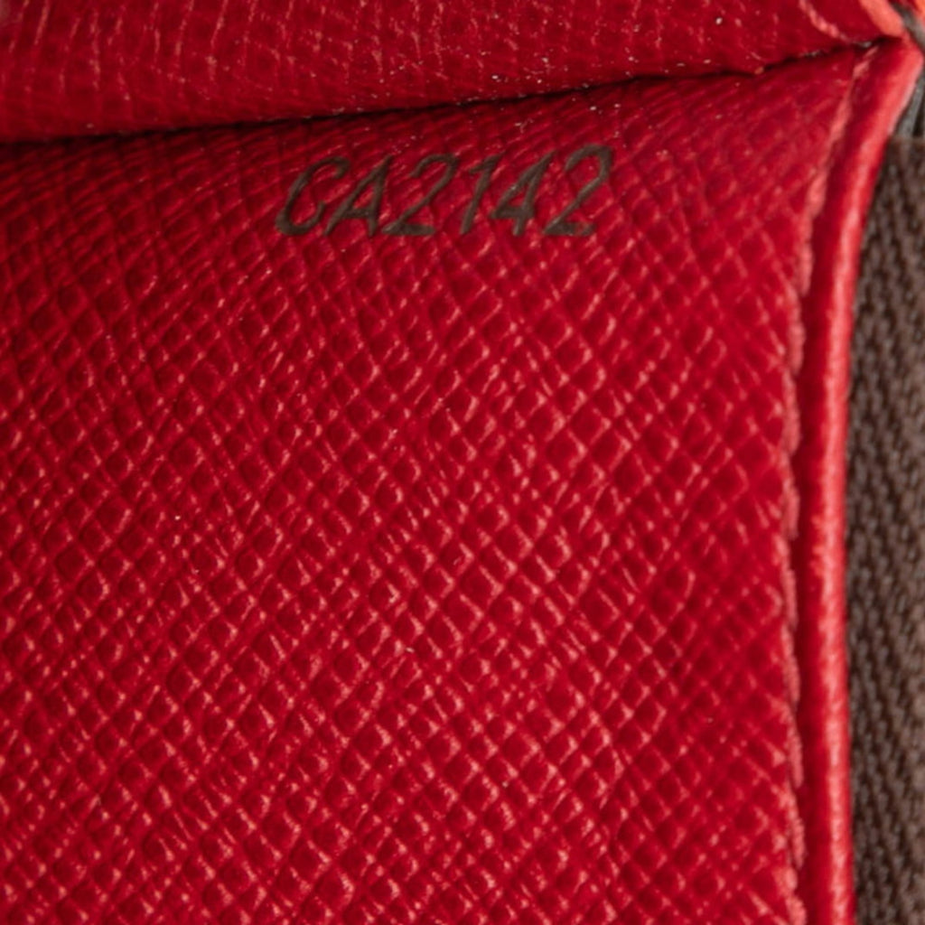 Louis Vuitton Brown Rouge Pvc Leather Long Wallet