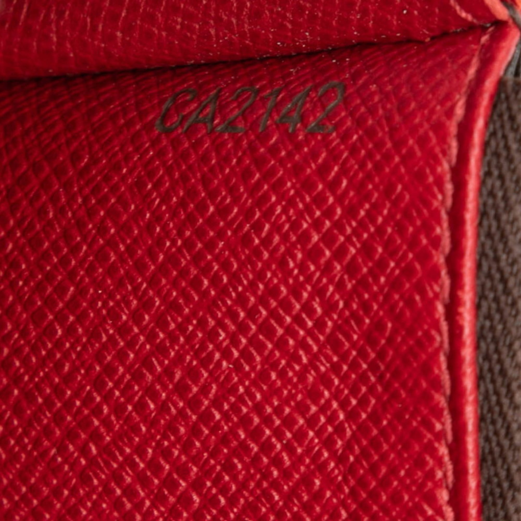 Louis Vuitton Brown Rouge Pvc Leather Long Wallet