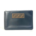 Fendi Black Leather Clutch Bag