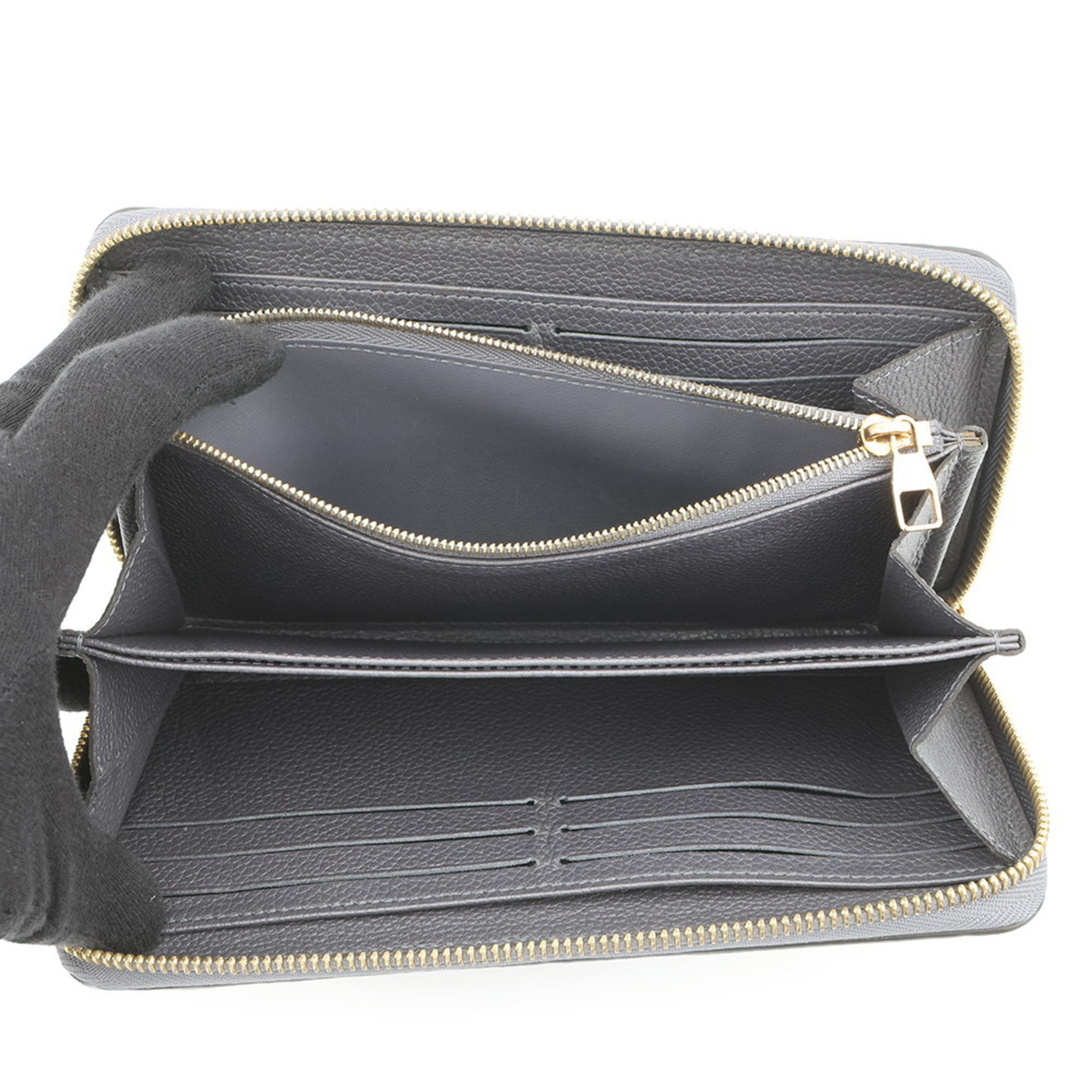Louis Vuitton Gray Monogram Monogram Empreinte Long Wallet