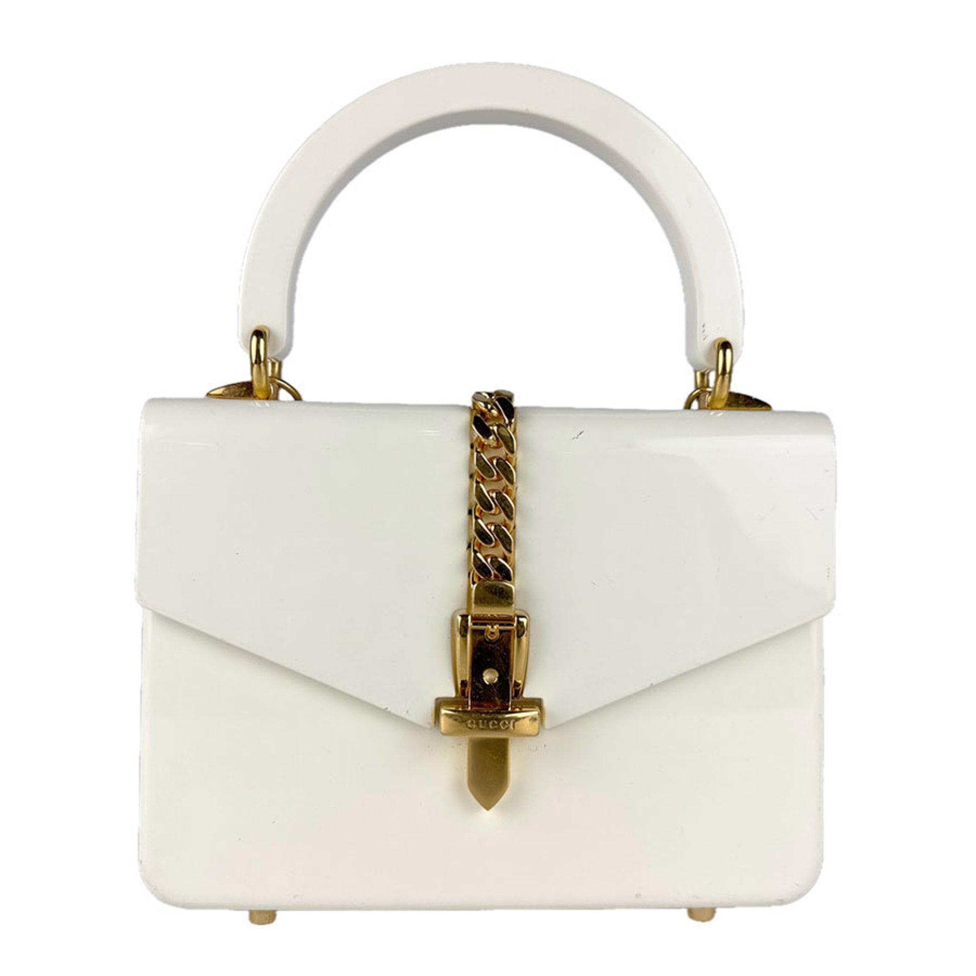 Gucci Ivory Acrylic Handbag Shoulder Bag (Pre-Owned)