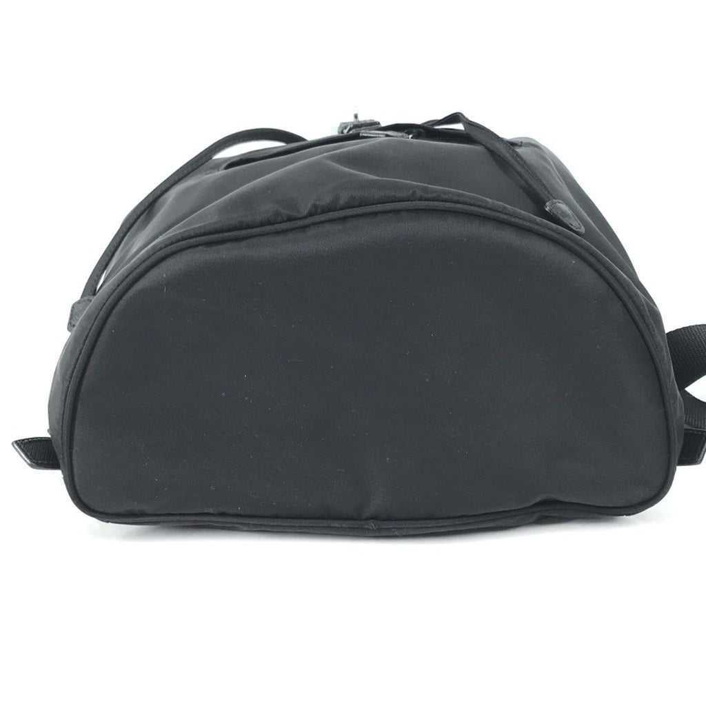 Prada Black Nylon Leather Backpack