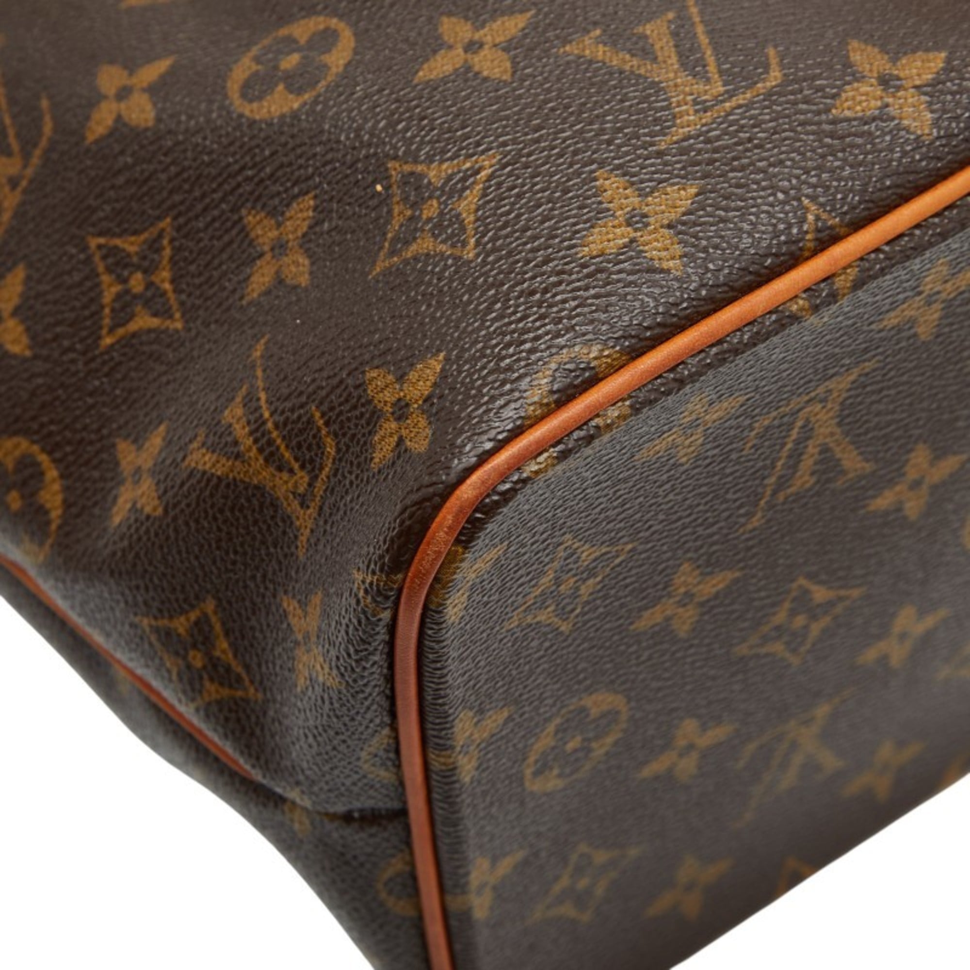 Louis Vuitton Brown Pvc Leather Handbag Shoulder Bag