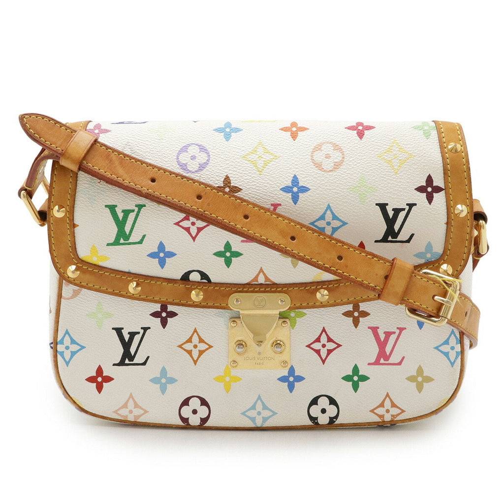 Louis Vuitton Blanc Multi-Color White Monogram Multicolore Shoulder Bag