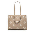 Louis Vuitton Cream Gray Beige Tourterelle Leather Handbag Shoulder Bag