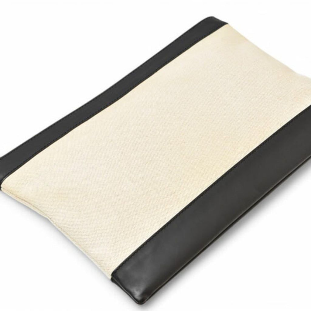 Balenciaga Black Canvas Clutch Bag Pouch