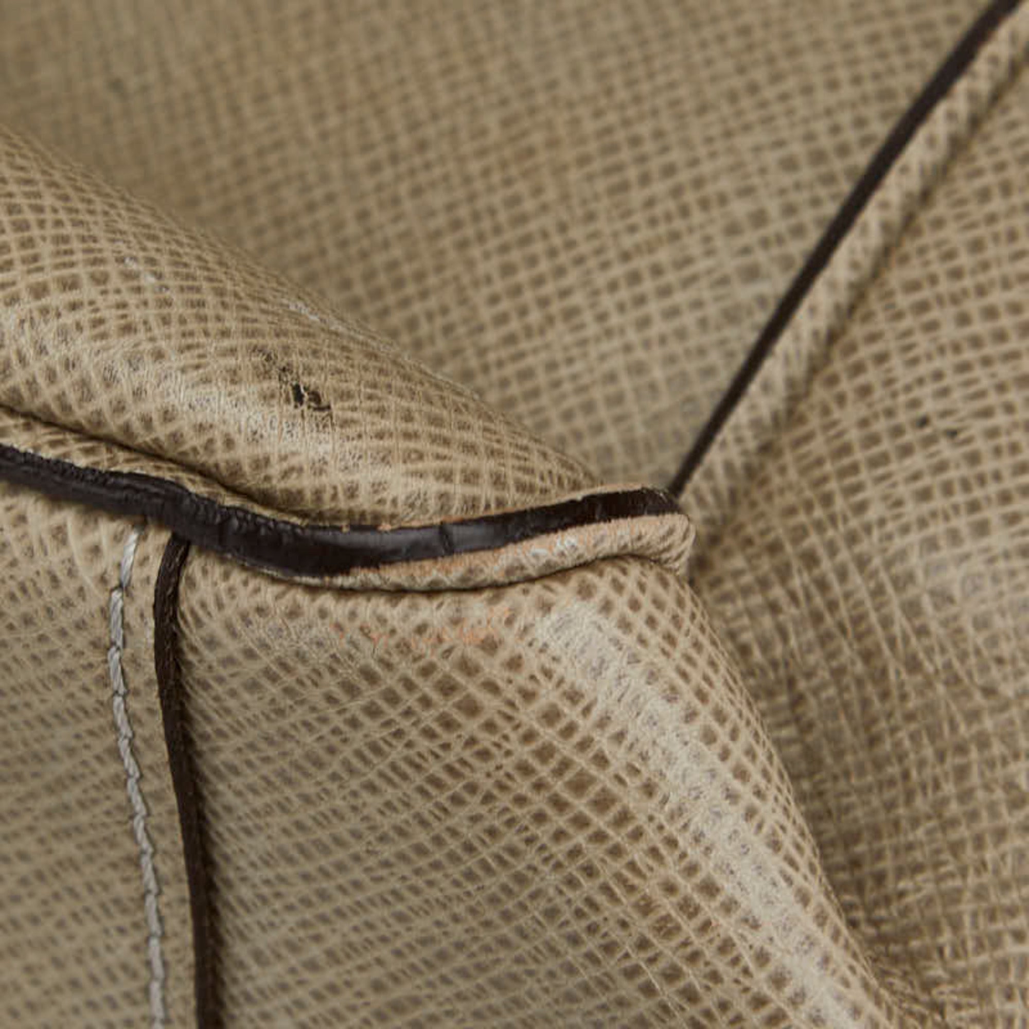 Louis Vuitton Taiga Beige Polaire Taiga Leather Shoulder Bag