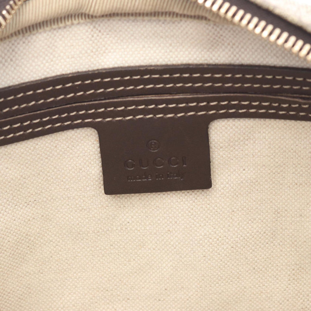 Gucci Beige Brown Pvc Leather Handbag Shoulder Bag (Pre-Owned)