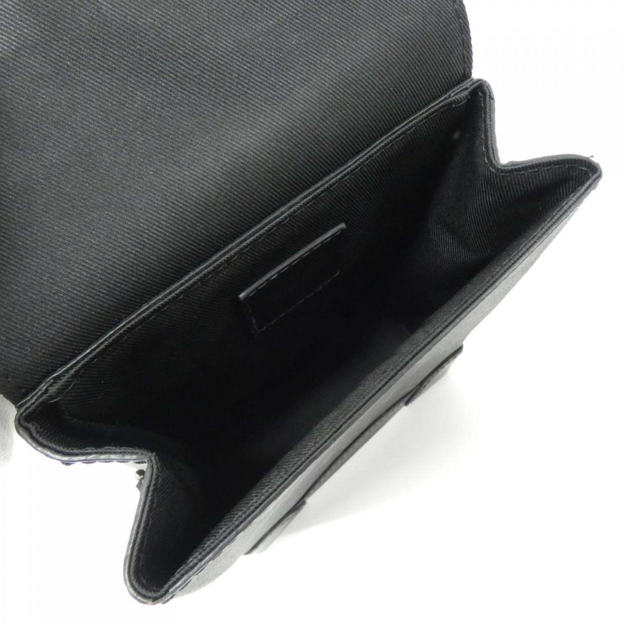 Louis Vuitton Black Coated Canvas Shoulder Bag