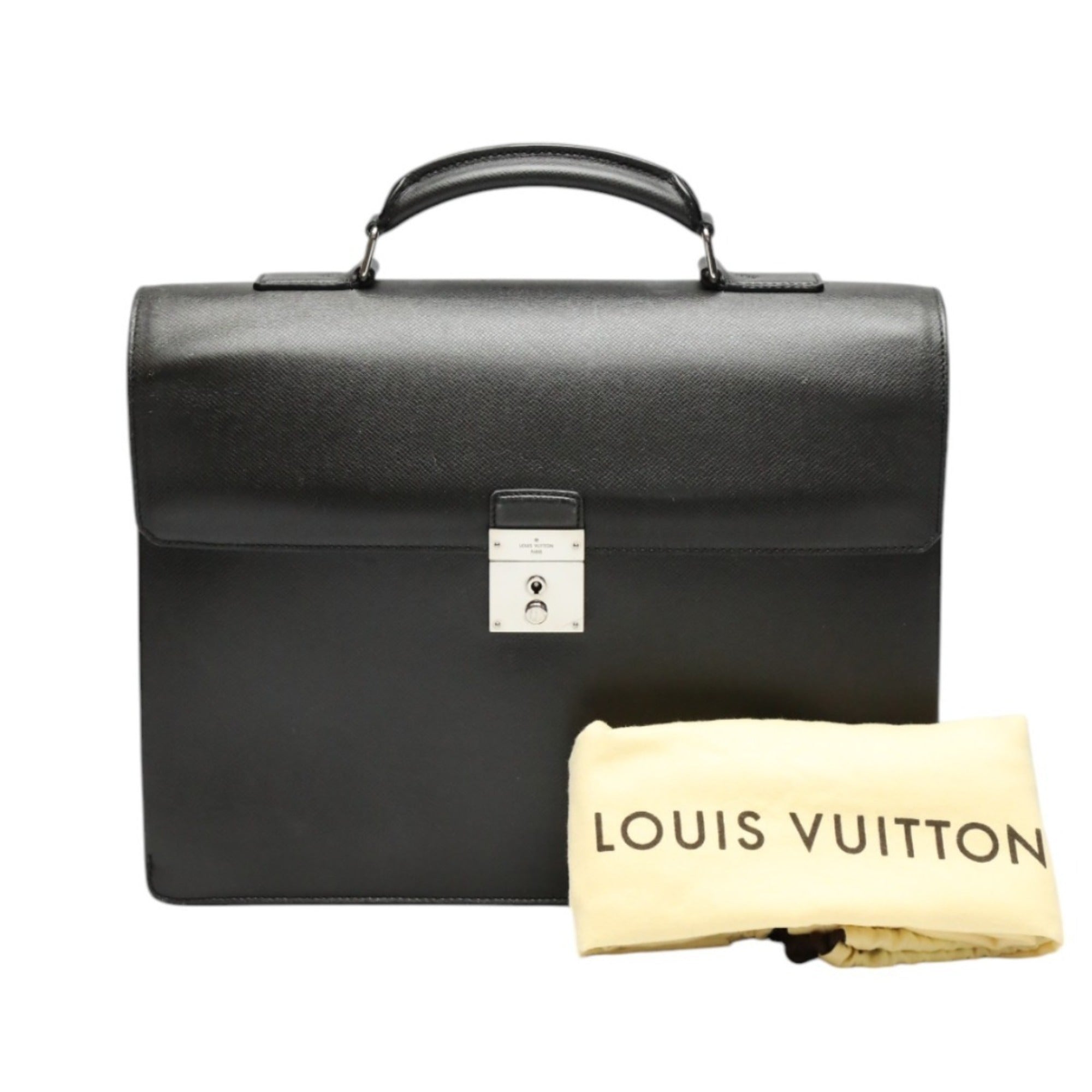 Louis Vuitton Glacier Gray Taiga Leather Attaché Case