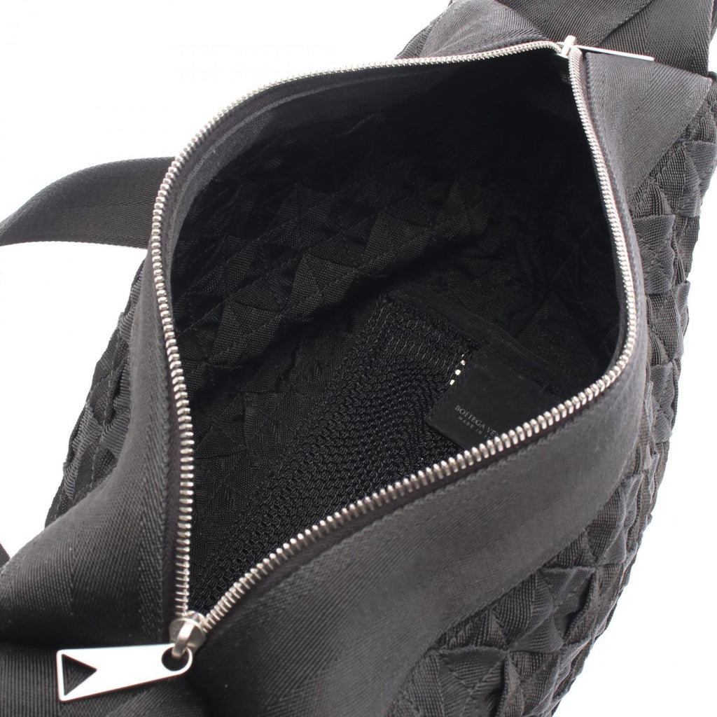 Bottega Veneta Black Nylon Canvas Shoulder Bag