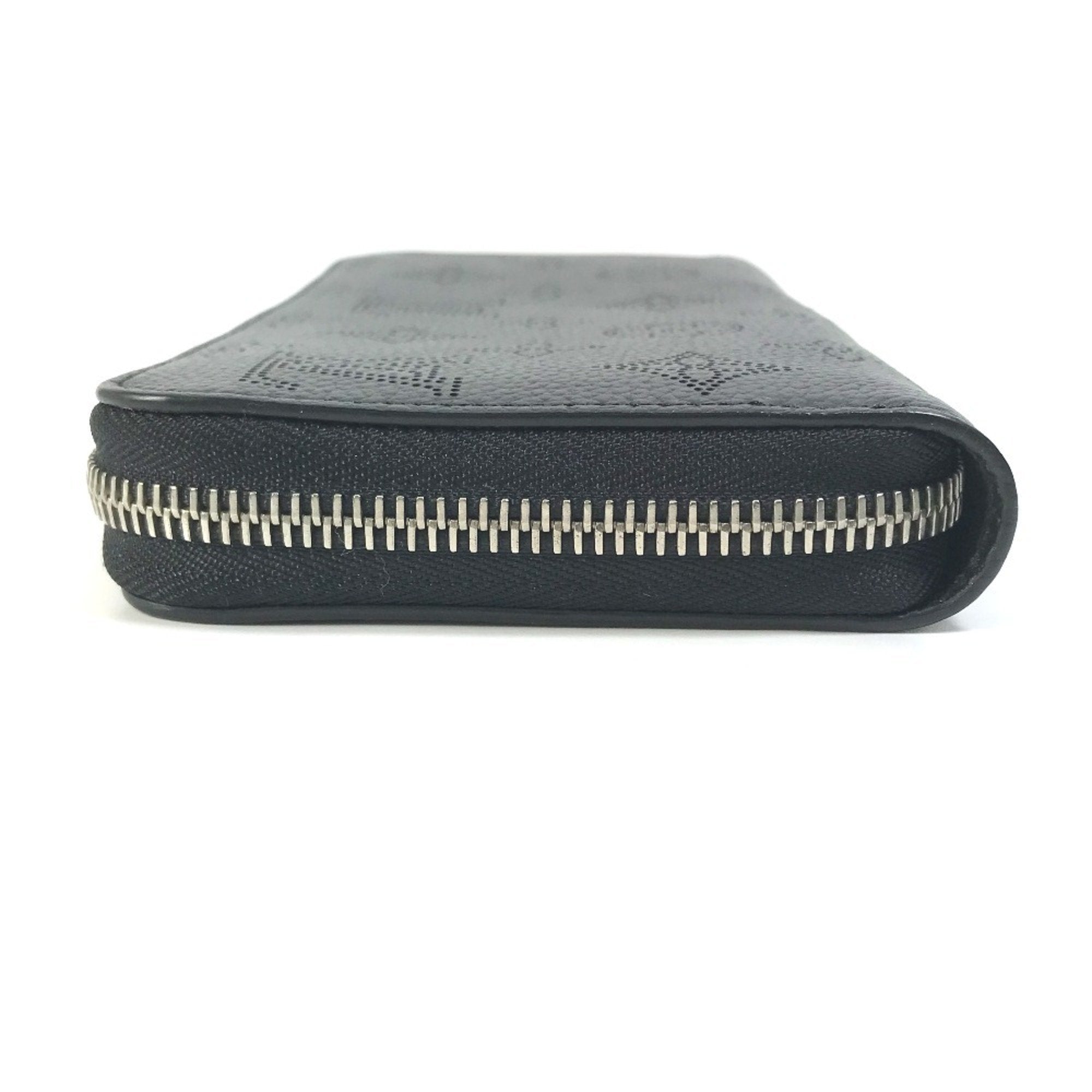 Louis Vuitton Black Mahina Leather Long Wallet