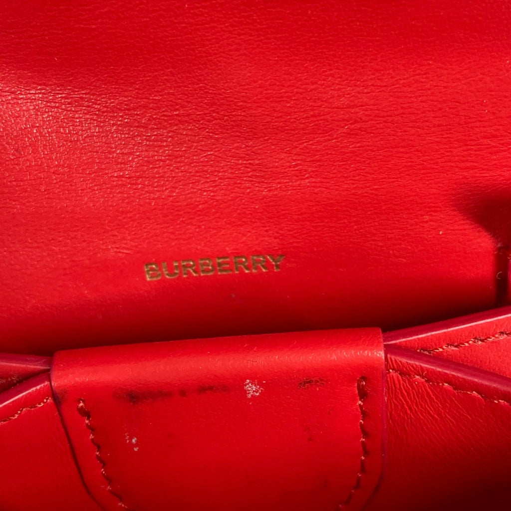 Burberry Red Leather Wallet (Bi-Fold)