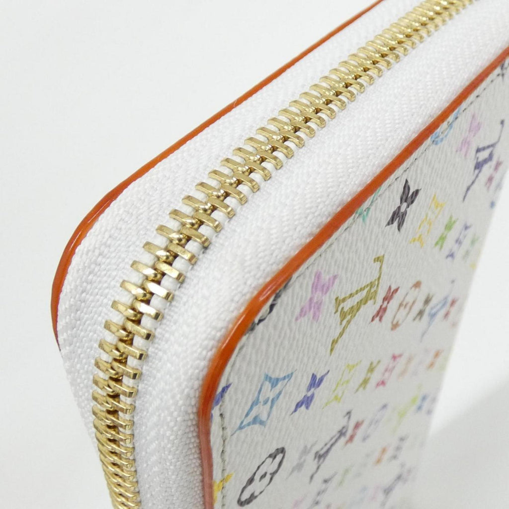Louis Vuitton Multi-Color White Coated Canvas Long Wallet