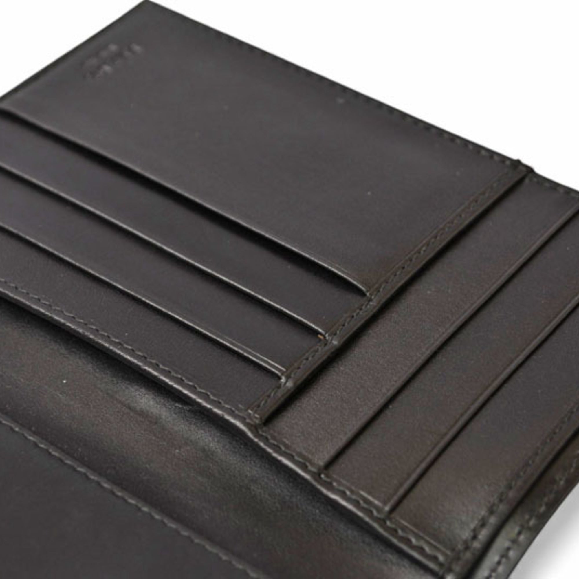 Prada Beige Black Canvas Wallet (Tri-Fold)
