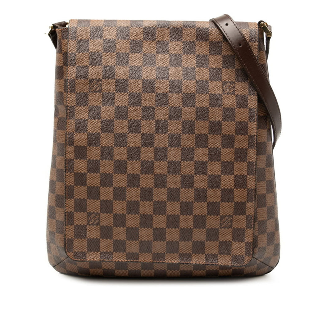 Louis Vuitton Brown Pvc Leather Shoulder Bag
